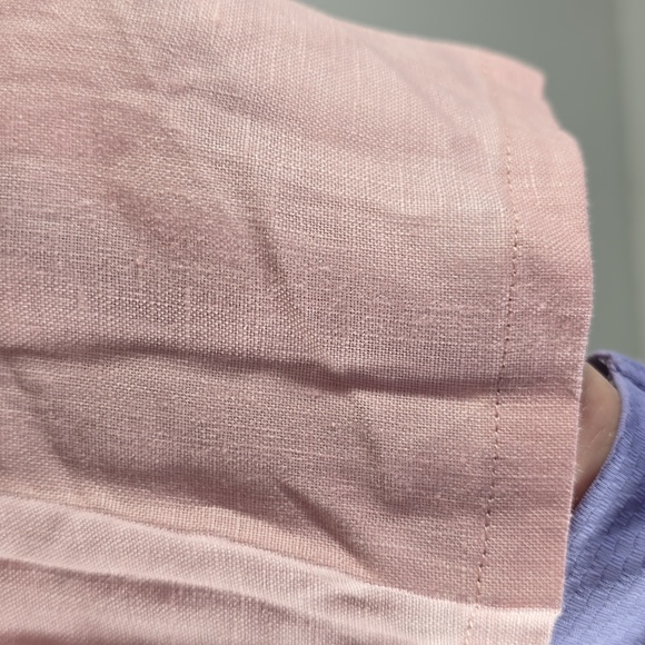 {Sonderhouse} Pink Linen Women's Shorts (Only) - Size XL - Picture 8 of 12